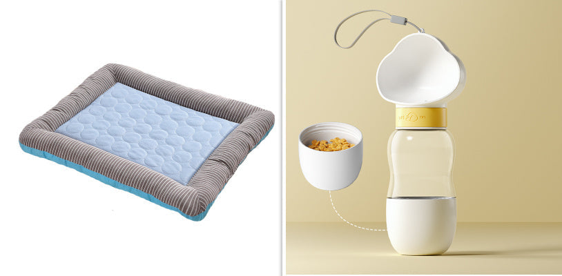 Pet Cooling Pad Bed For Dogs Cats Puppy Kitten Cool Mat Pet Blanket Ice Silk Material Soft For Summer Sleeping  Blue Breathable VELOXRA