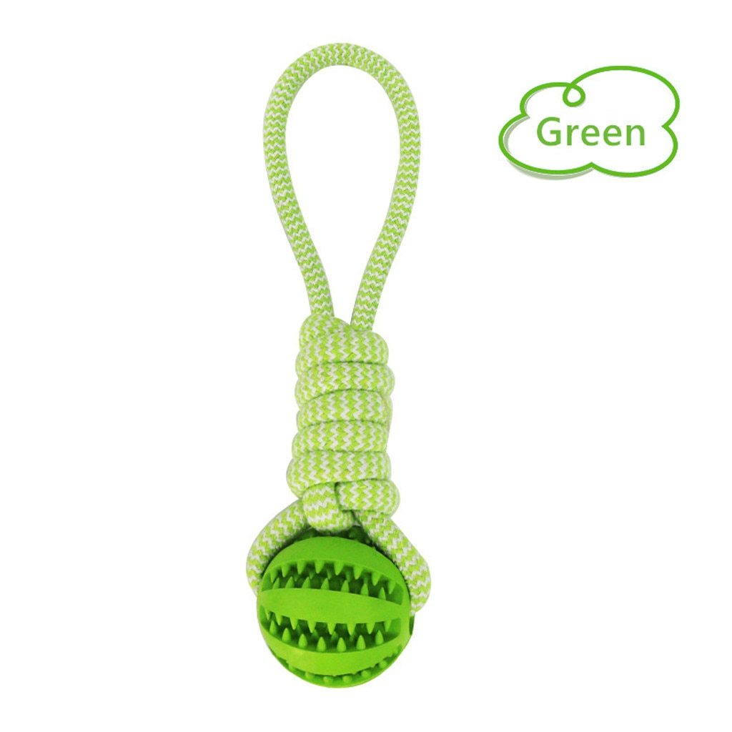 Dog Toys Balls Interactive Treat Rope Rubber Leaking Balls For Small Medium Dogs Chewing Bite Resistant Pet Tooth Cleaning VELOXRA
