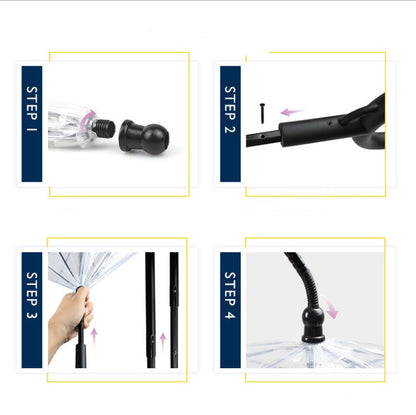 Hot Selling Transparent Pet Supplies Adjustable Pet C Type Umbrella VELOXRA