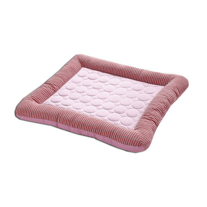 Pet Cooling Pad Bed For Dogs Cats Puppy Kitten Cool Mat Pet Blanket Ice Silk Material Soft For Summer Sleeping  Blue Breathable VELOXRA