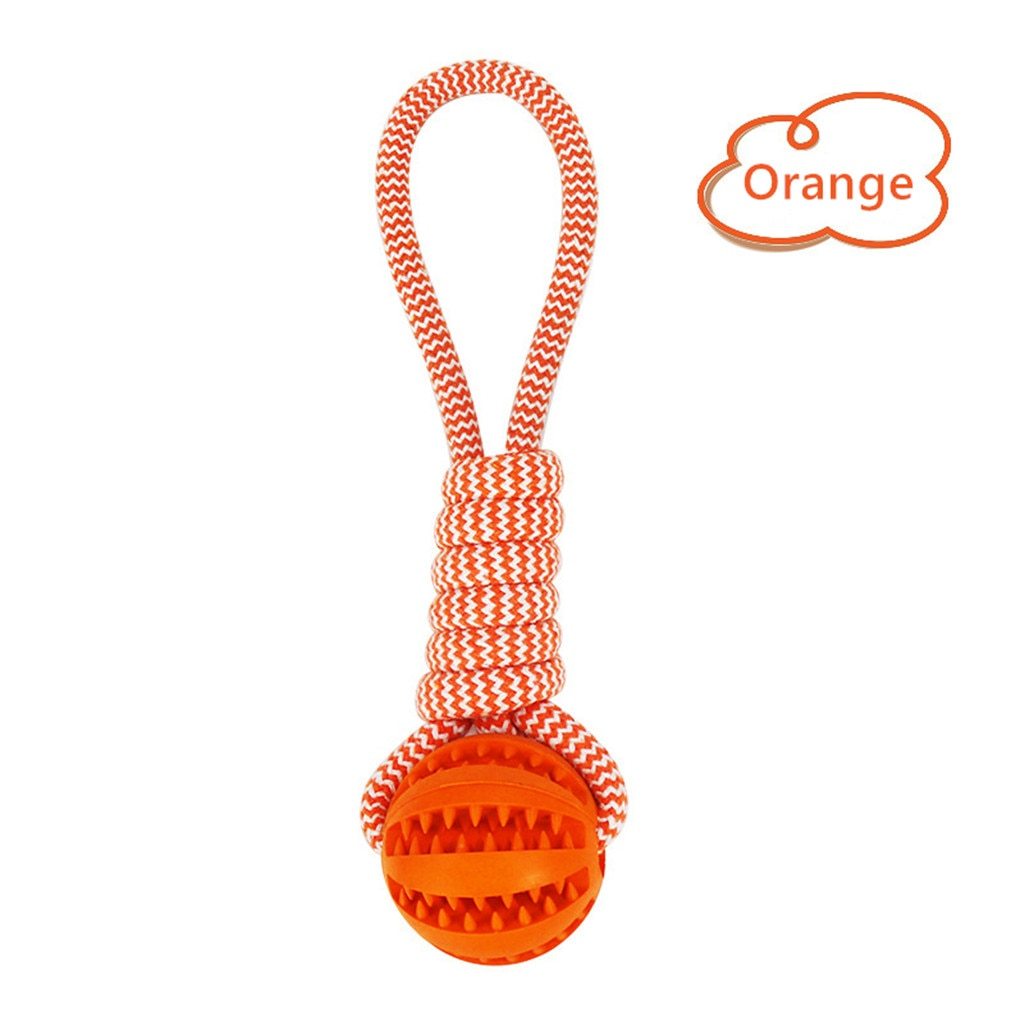 Dog Toys Balls Interactive Treat Rope Rubber Leaking Balls For Small Medium Dogs Chewing Bite Resistant Pet Tooth Cleaning VELOXRA