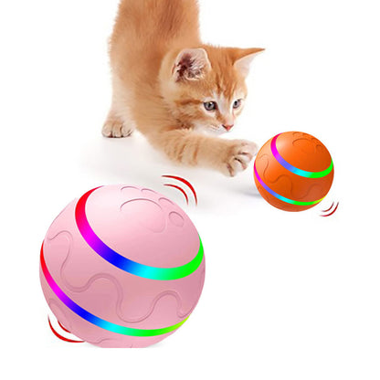 Pet New Cat Wicked Ball Toy Intelligent Ball USB Cat Toys Self Rotating Ball Automatic Rotation Ball VELOXRA