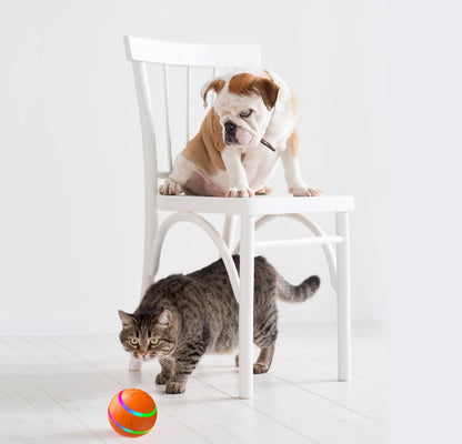Pet New Cat Wicked Ball Toy Intelligent Ball USB Cat Toys Self Rotating Ball Automatic Rotation Ball VELOXRA